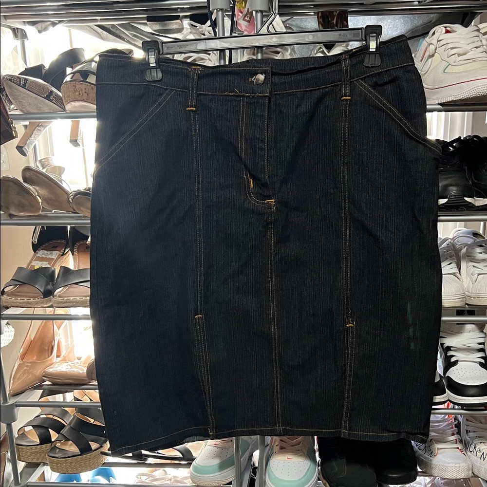 Blue Denim Pencil Skirt - Classic Women's Skirt